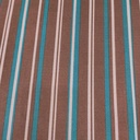 Brown And Green Stripes Print On Twill Satin Fabric