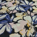 Petal Talk Print On Snake Crepe Fabric