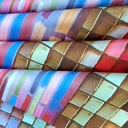 Bricks And More Print On Dutchess Satin