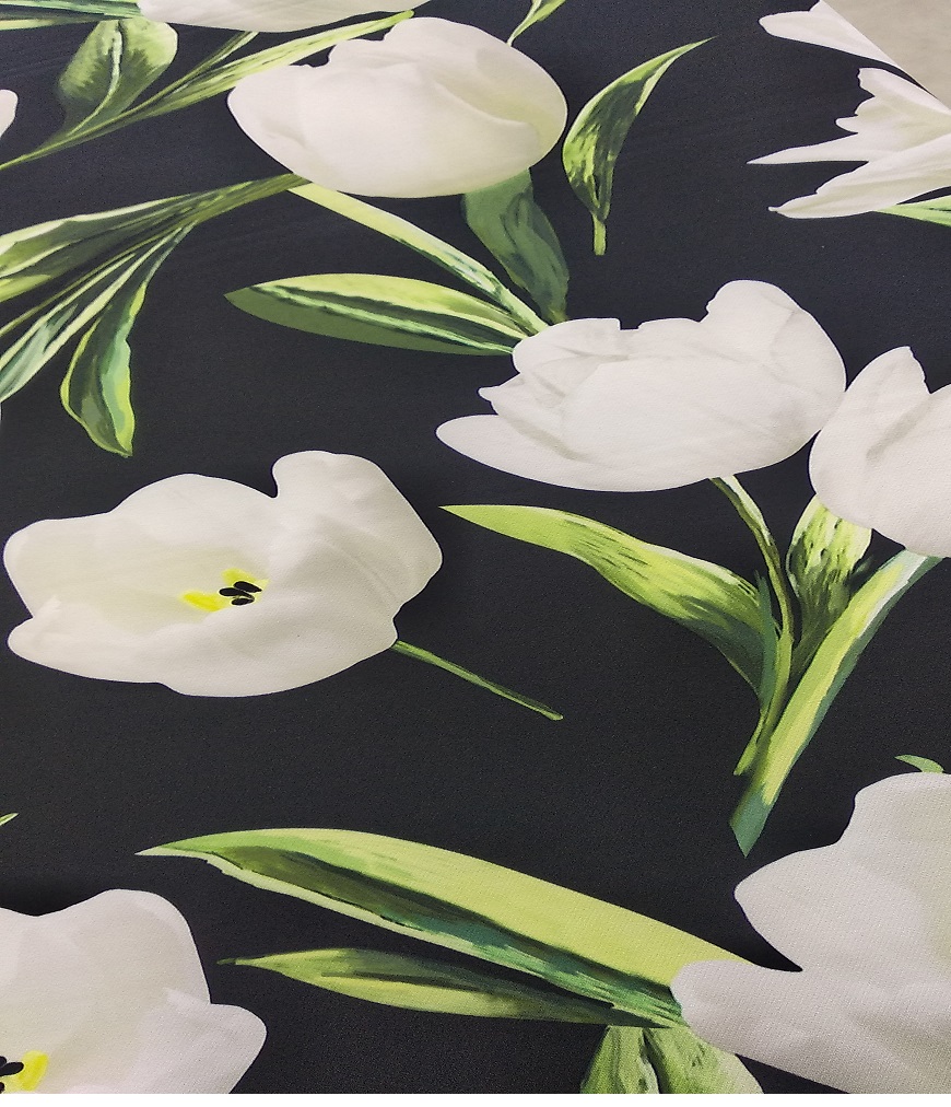 Banana Crepe Printed Fabric (#11)