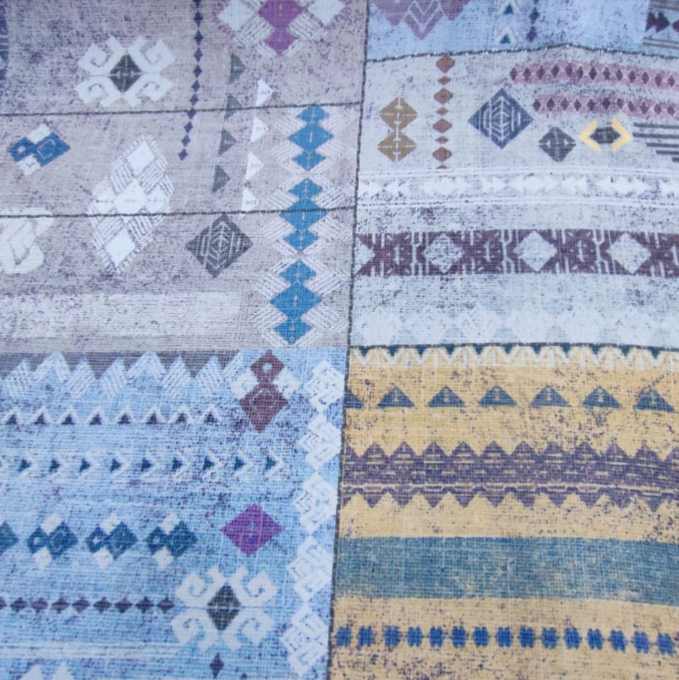 Print On Royal Georgette Fabric