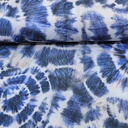 Marble Tie-Dye Print On Royal Georgette Fabric