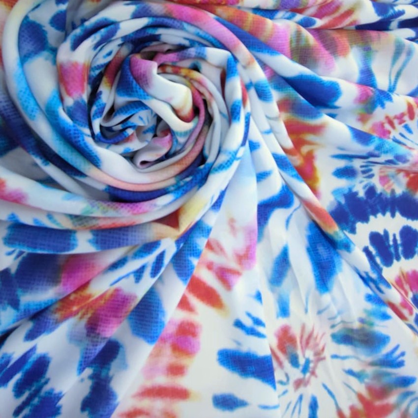 Print On Royal Georgette Fabric#02