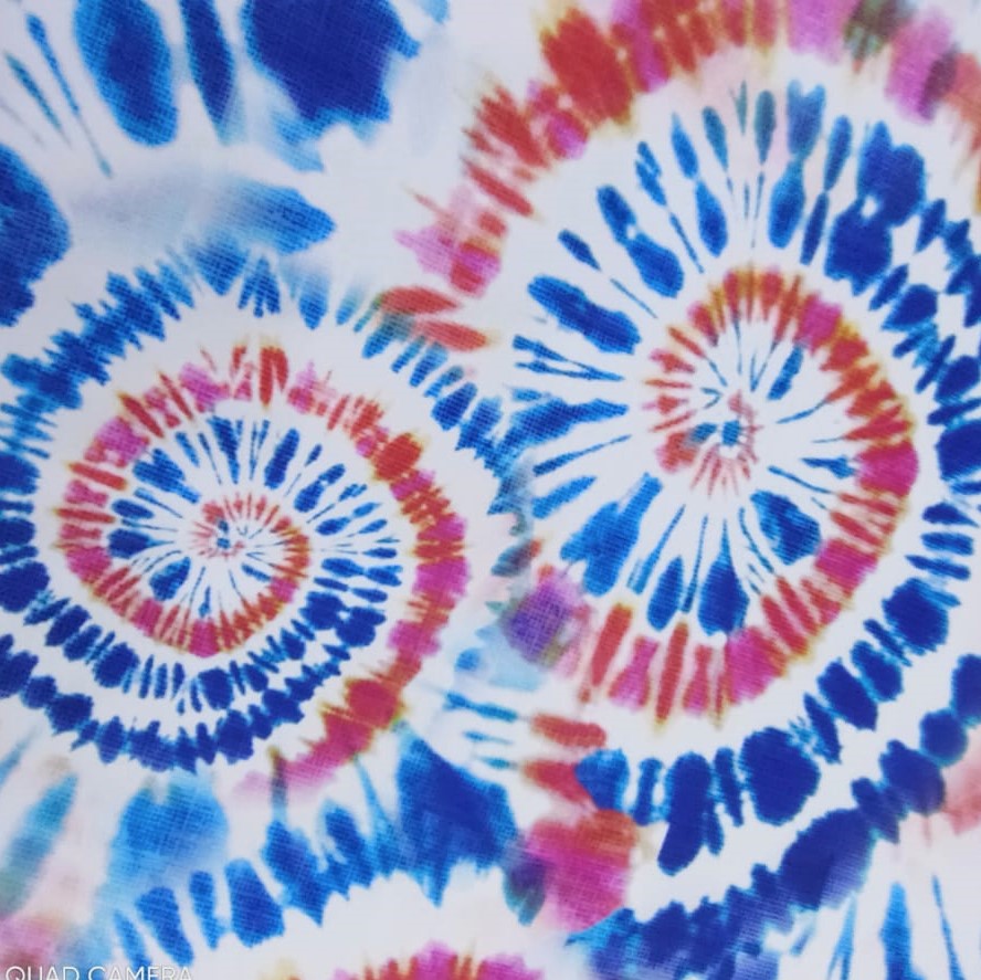 Print On Royal Georgette Fabric#02
