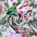 Aloha Summer Print On Royal Georgette Fabric