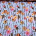 Beach Talks Print On Royal Georgette Fabric