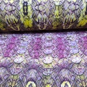 Purple Python Print On Royal Georgette Fabric