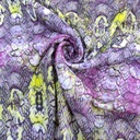 Purple Python Print On Royal Georgette Fabric