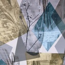 Lost In Paradise Print On Royal Georgette Fabric