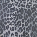 Black Grey Cheetah Print On Royal Georgette Fabric