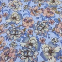Tropical Vibes Print On Royal Georgette Fabric