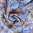Tropical Vibes Print On Royal Georgette Fabric