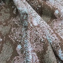 Brwon Garter Snake Print On Micro Waffle