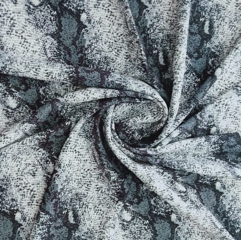 Garter Snake Print On Micro Waffle