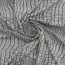 Gray Black Python Print On Micro Waffle