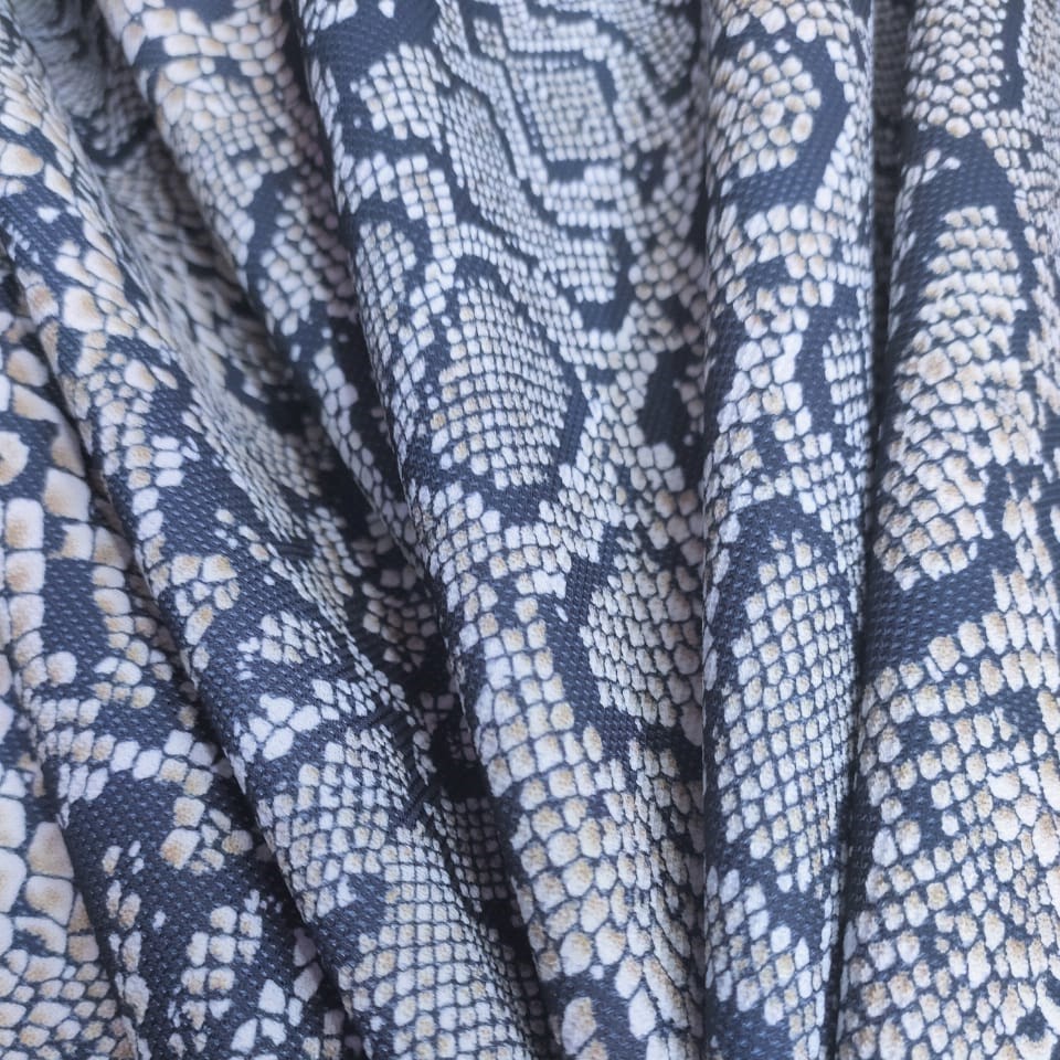 Eastern Rat Snake Print On Micro Waffle