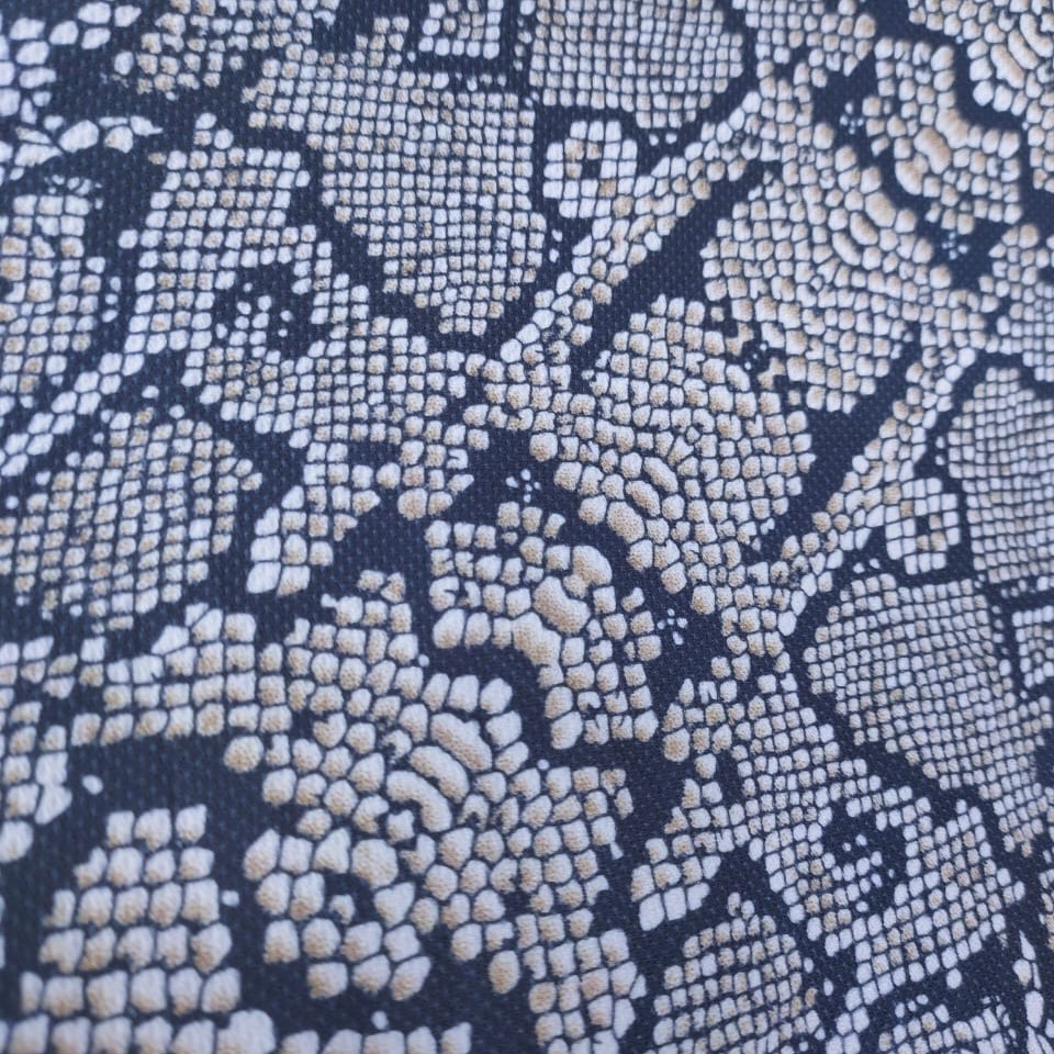 Eastern Rat Snake Print On Micro Waffle