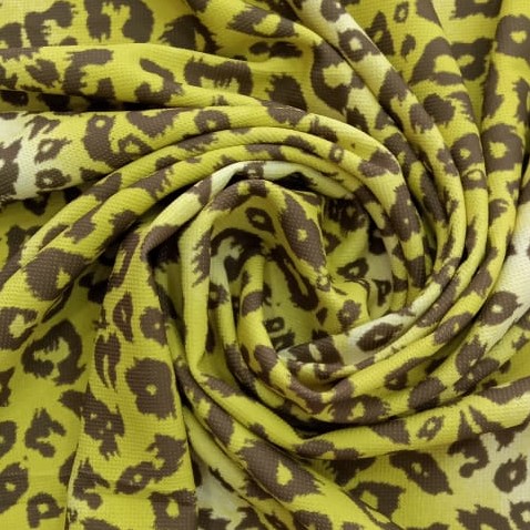 Grass Leopard Print On Micro Waffle