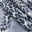 Zebra Leopard Print On Micro Waffle