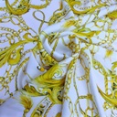 Print On Silky Satin Fabric#08