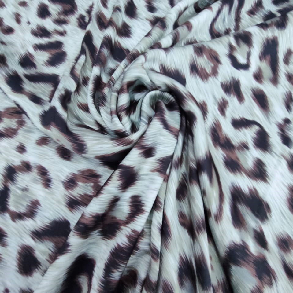 Print On Silky Satin Fabric#12