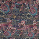 Chiffon Lurex Stripes Flora Printed Fabric