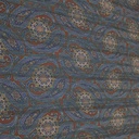 Chiffon Lurex Stripes Purple Flora Print