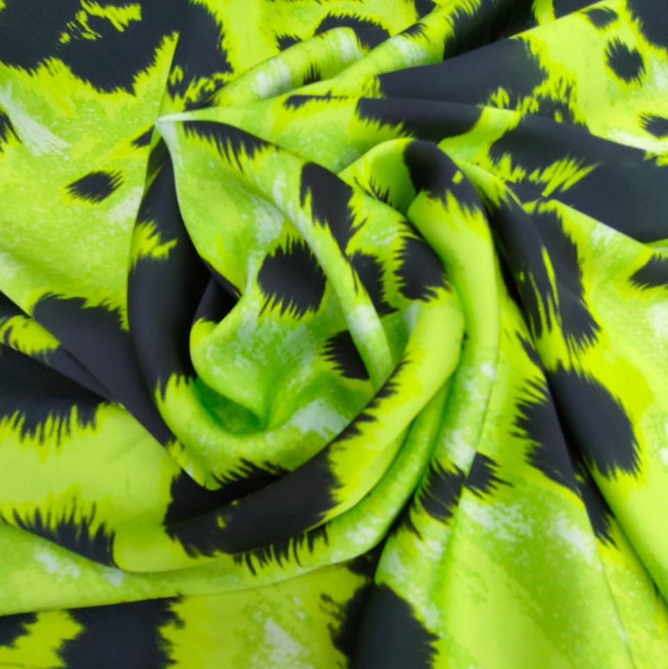 Print On Silky Satin Fabric#10