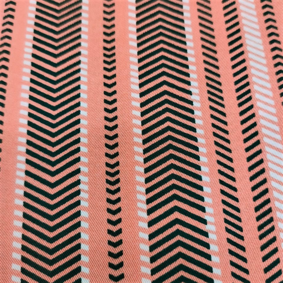Print On Twill Satin Fabric #14