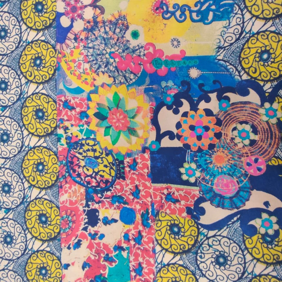 Print On Crepe Georgette Lycra #04