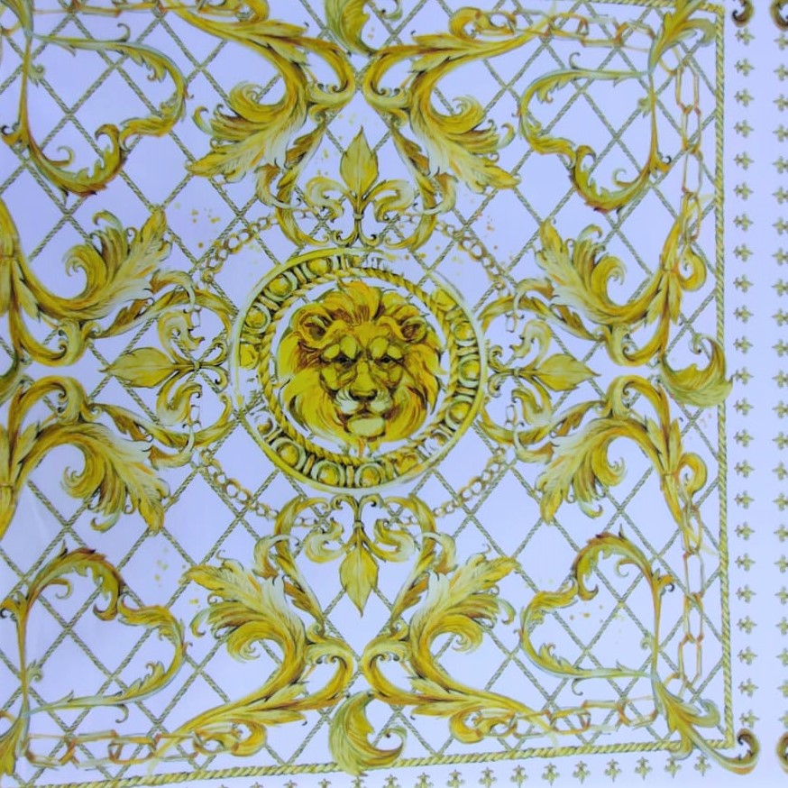 Print On Silky Satin Fabric#14