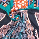 Print On Silky Satin Fabric#41