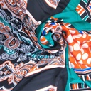Print On Silky Satin Fabric#41