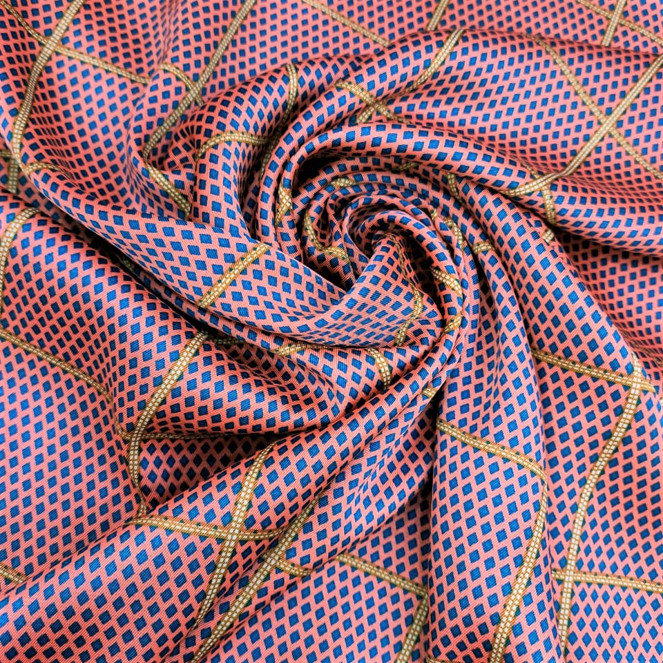 Print On Twill Satin Fabric#22