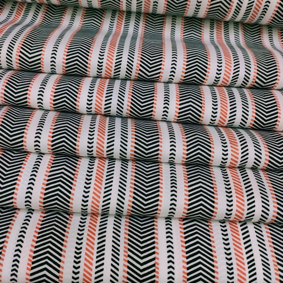 Print On Twill Satin Fabric#23