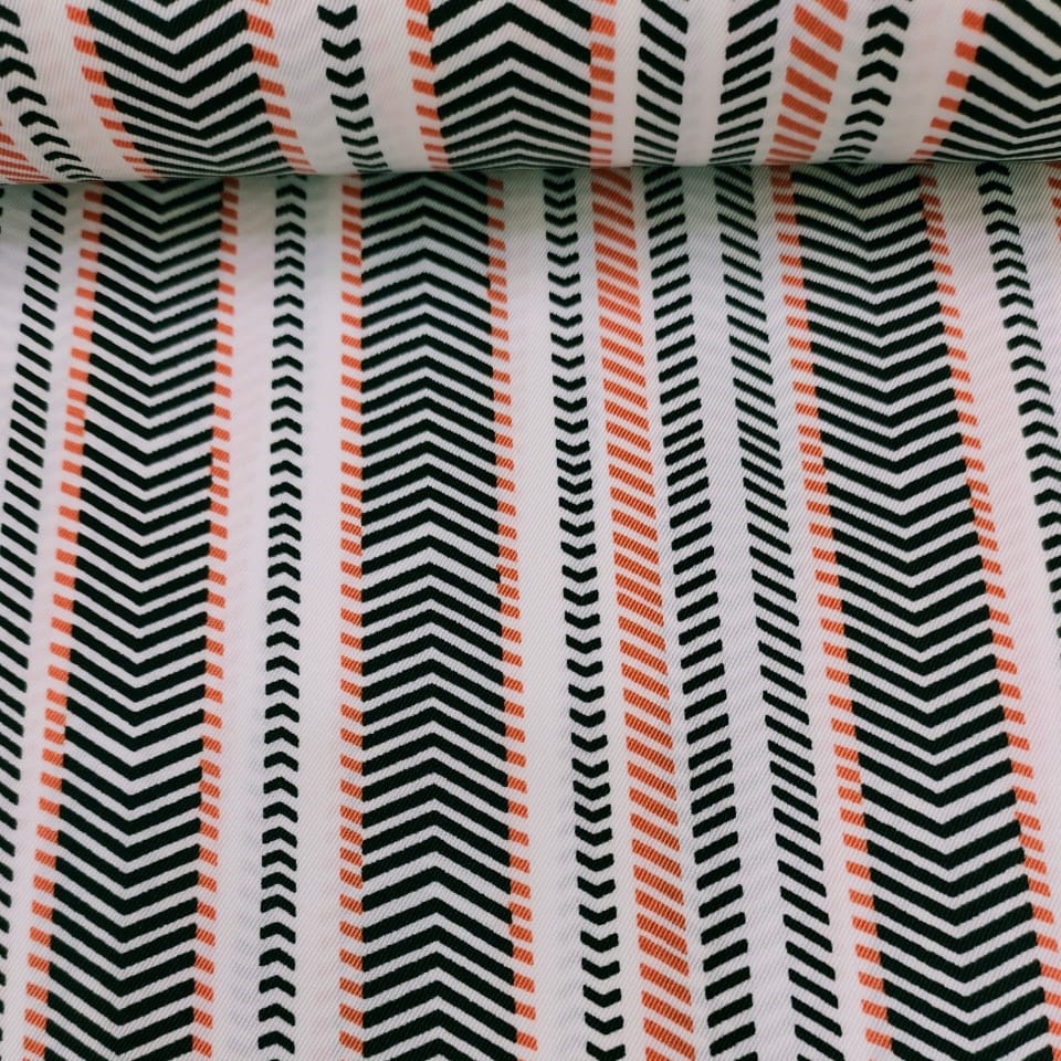 Print On Twill Satin Fabric#23