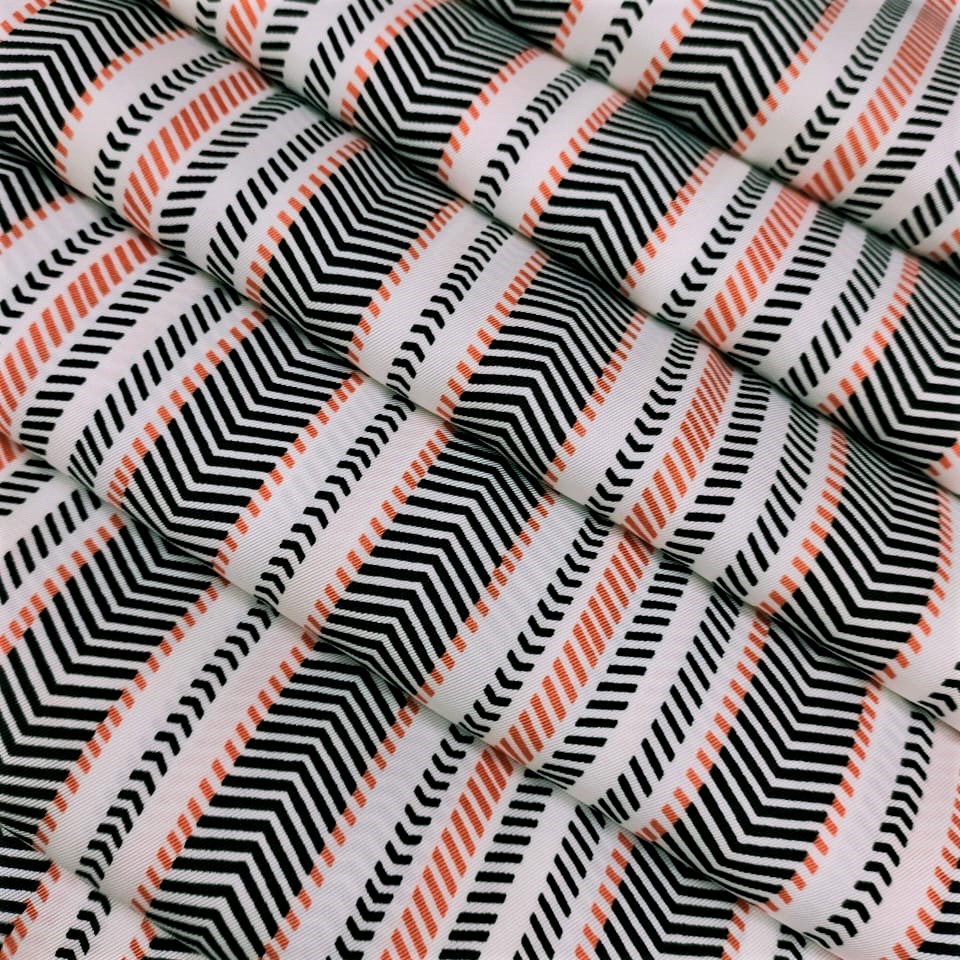 Print On Twill Satin Fabric#23