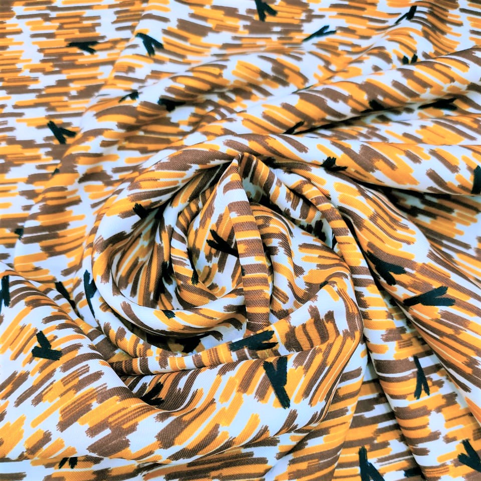 Print On Twill Satin Fabric#24