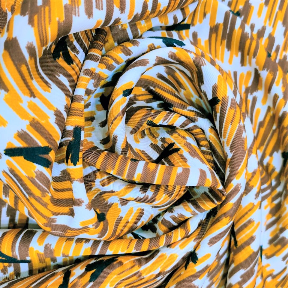 Print On Twill Satin Fabric#24