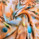 Print On Silky Satin Fabric#43