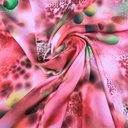 Print On Silky Satin Fabric#52