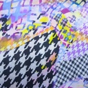 Print On Silky Satin Fabric#61