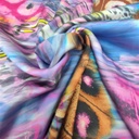 Print On Silky Satin Fabric#68