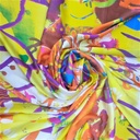Print On Silky Satin Fabric#72