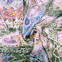 Print On Silky Satin Fabric#97