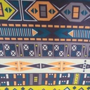 Print On Silky Satin Fabric#77