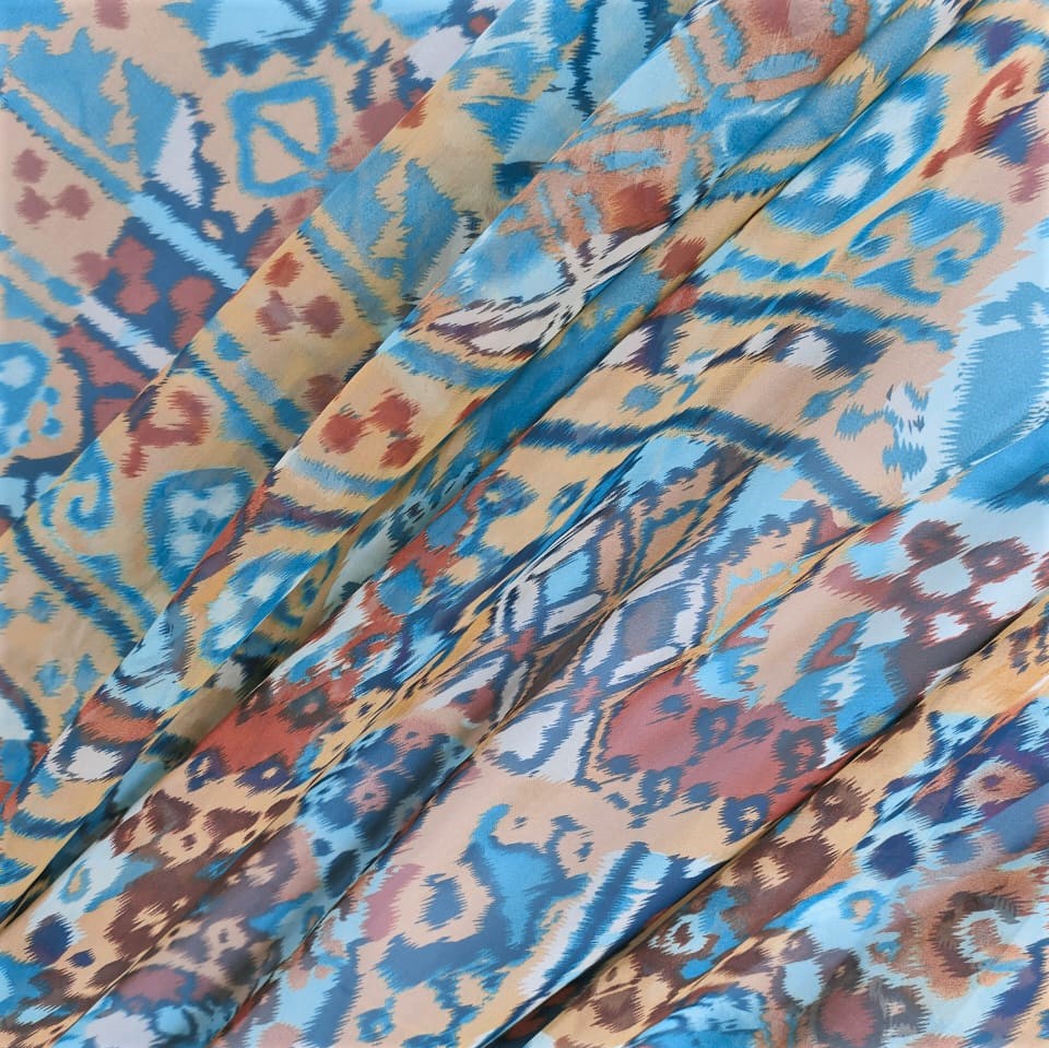 Print On Poly Flat Chiffon Woven Fabric#15