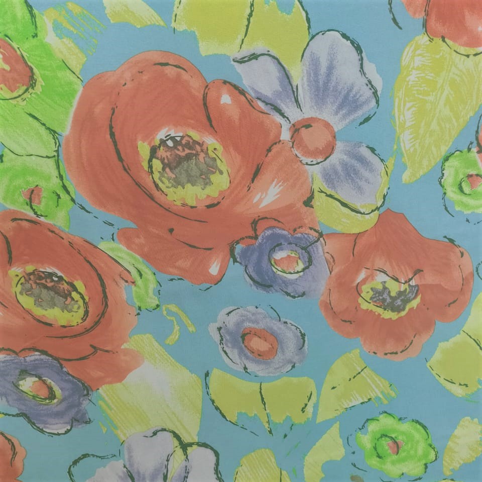 Print On Poly Flat Chiffon Woven Fabric#29