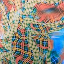 Print On Poly Flat Chiffon Woven Fabric#61