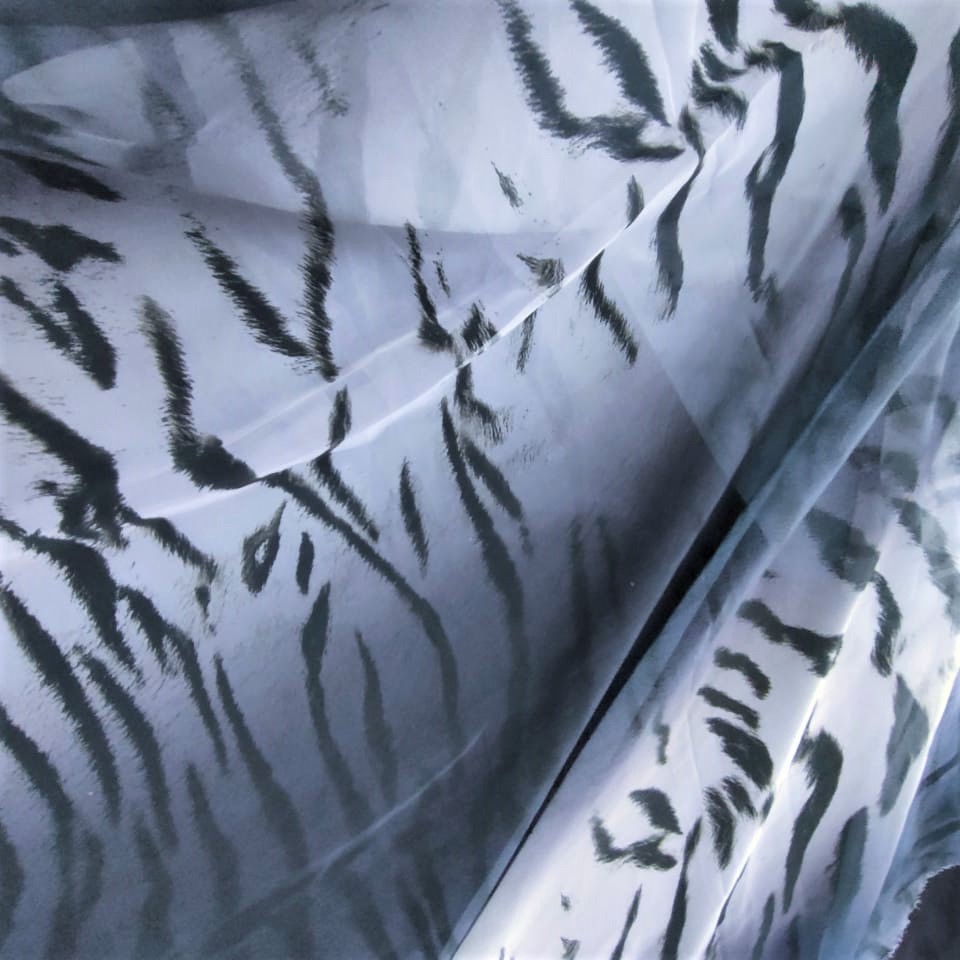 Print On Poly Flat Chiffon Woven Fabric#68